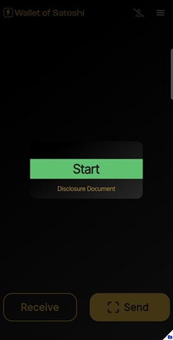 Wallet of Satoshi Start